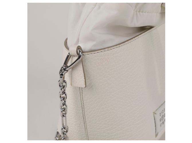 Maison Martin Margiela Mini borsa a secchiello da donna Bianco - vista 7