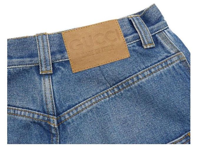 Gucci Vaqueros rectos de denim Horsebit para mujer - vista 10