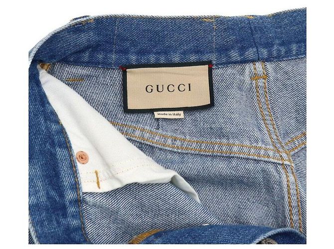 Gucci Vaqueros rectos de denim Horsebit para mujer - vista 5