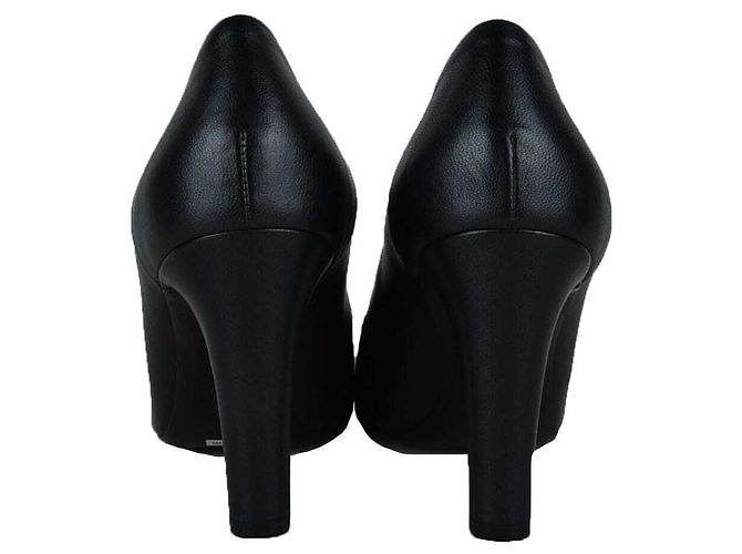 Décolleté Chanel in pelle nera - vista 4