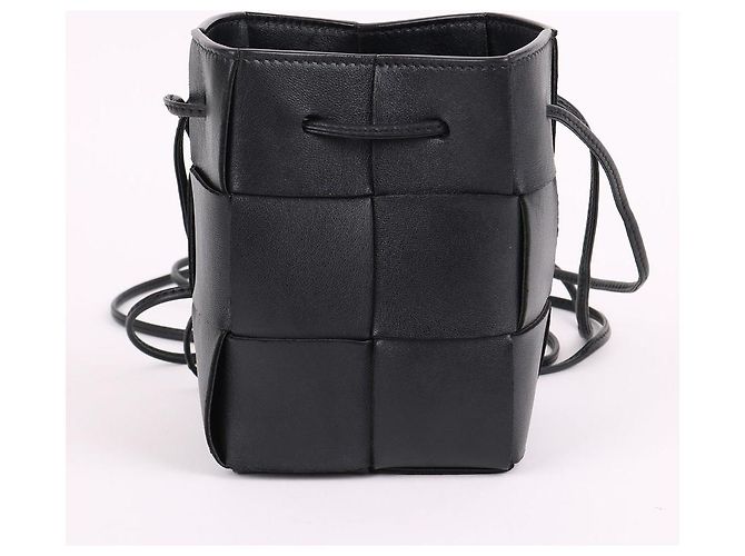 Bottega Veneta Mini borsa bucket Cassette nera - vista 5