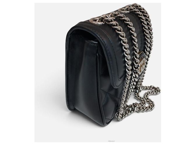 Gucci Borsa a spalla mini con catena intrecciata - vista 4