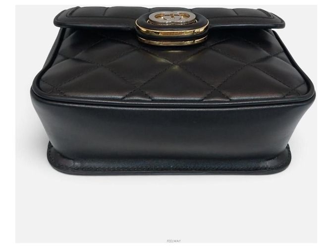 Gucci Borsa a spalla mini con catena intrecciata - vista 5