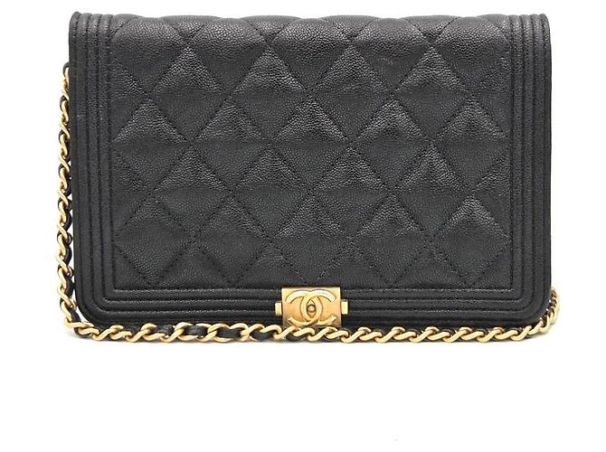 Chanel Boy WOC Caviar Black Series - vista 3