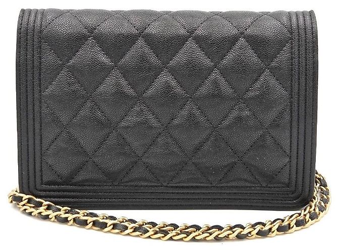 Chanel Boy WOC Caviar Black Series - vista 4