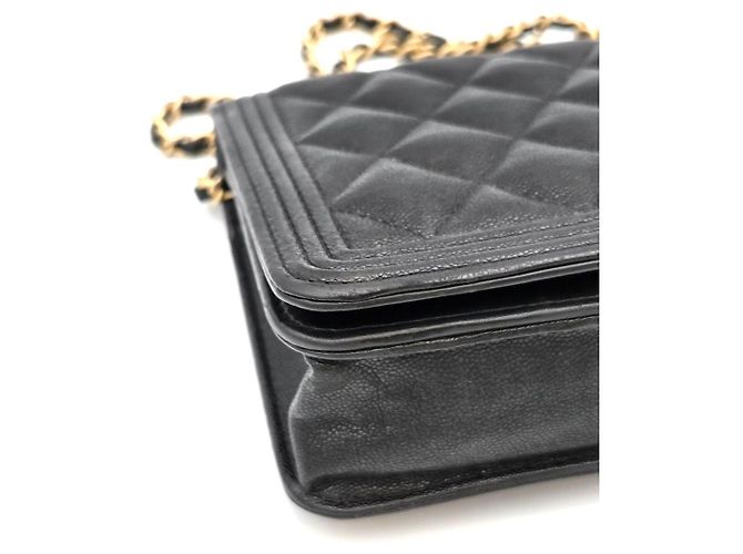 Chanel Boy WOC Caviar Black Series - vista 7