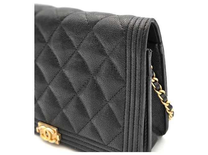 Chanel Boy WOC Caviar Black Series - vista 9