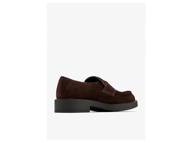 Mocassini Prada in camoscio marrone - vista 6