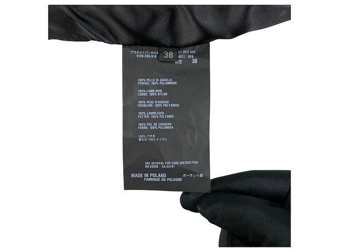 Prada Lammlederjacke mit Reißverschluss - Ansicht 6