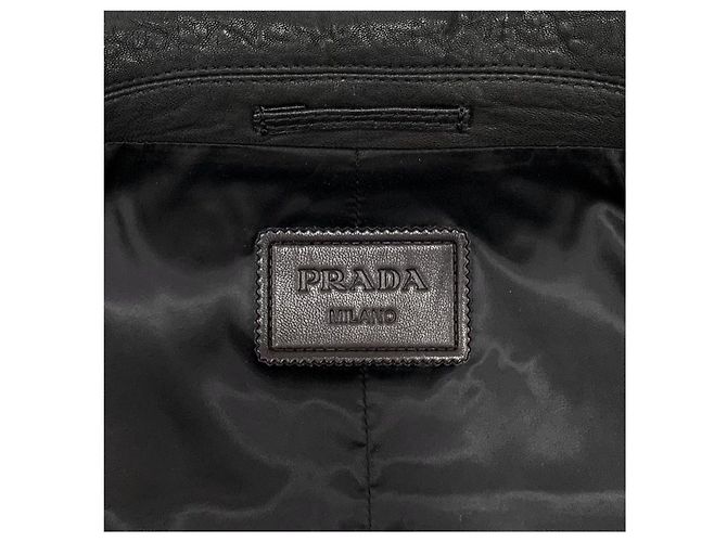 Prada Lammlederjacke mit Reißverschluss - Ansicht 7