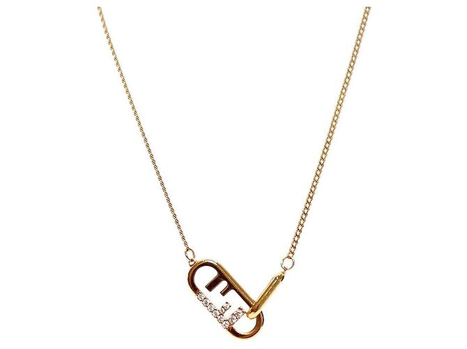 Fendi O Lock Halskette Gold - Ansicht 2