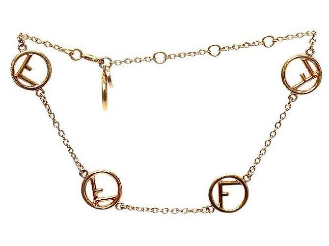 Bracciale Fendi Cubic Oro Metallo - vista 2