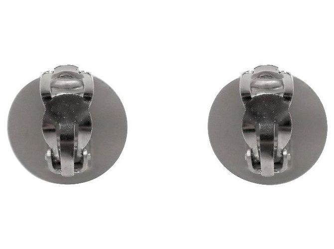 Chanel Orecchini CC Round Plate Silver - vista 3