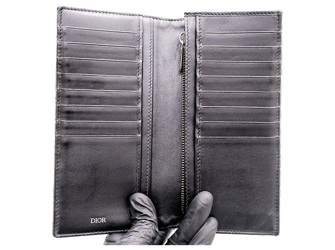 Dior Oblique Vertical Jacquard Long Wallet - view 11