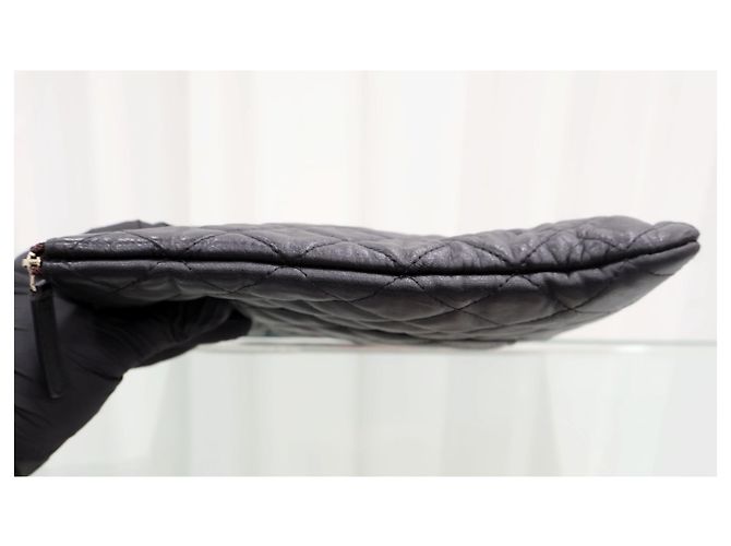 Chanel Clutch Classic in pelle di agnello Large Black - vista 4
