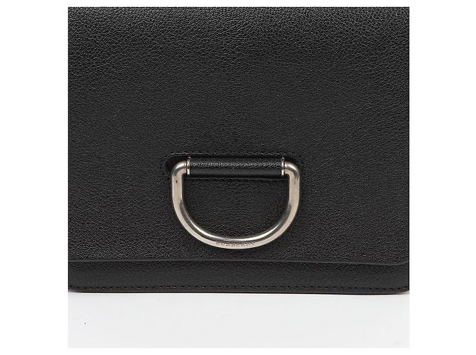 Burberry Picca borsa a tracolla in pelle con anello a D Nero - vista 3