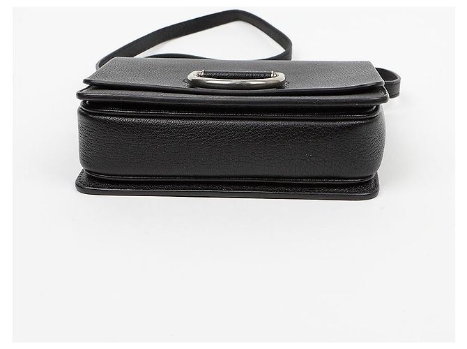 Burberry Picca borsa a tracolla in pelle con anello a D Nero - vista 6