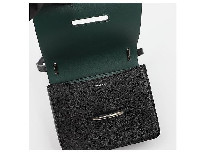 Burberry Picca borsa a tracolla in pelle con anello a D Nero - vista 7
