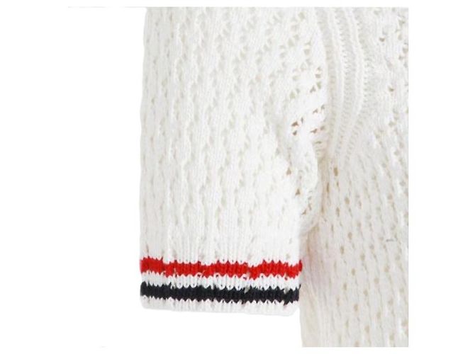 Thom Browne Camiseta Hector de punto pointelle de algodón - vista 5