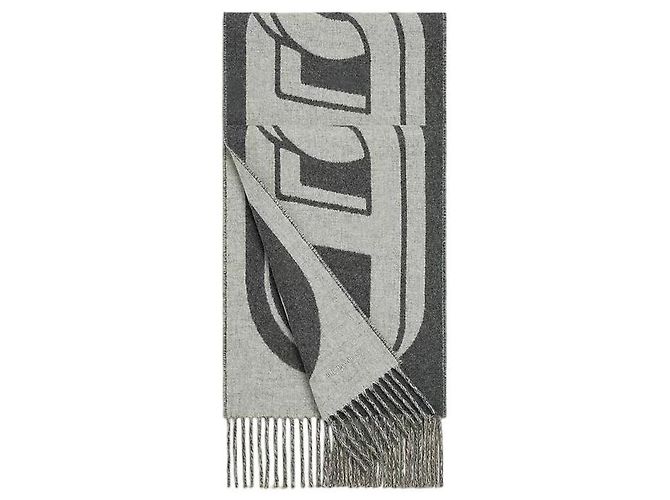 Hermès Sciarpa in cashmere con design grafico bicolore - vista 2