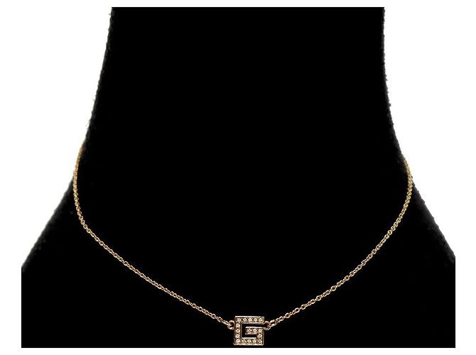 Collana Givenchy Cubic G Oro - vista 5