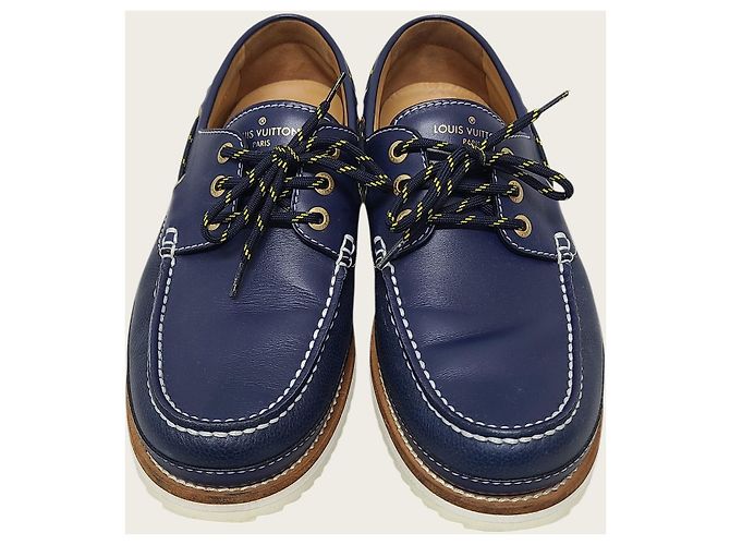 Louis Vuitton Scarpe da barca in pelle da uomo Americas Cup multicolore - vista 6