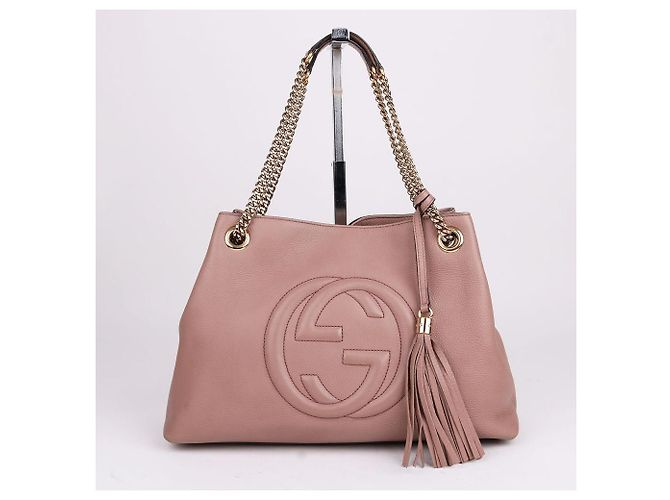 Gucci Borsa a tracolla Soho con catena e nappe - vista 12