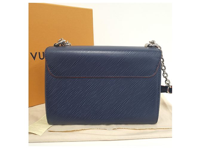 Borsa a mano Louis Vuitton Twist MM Blu Navy - vista 5