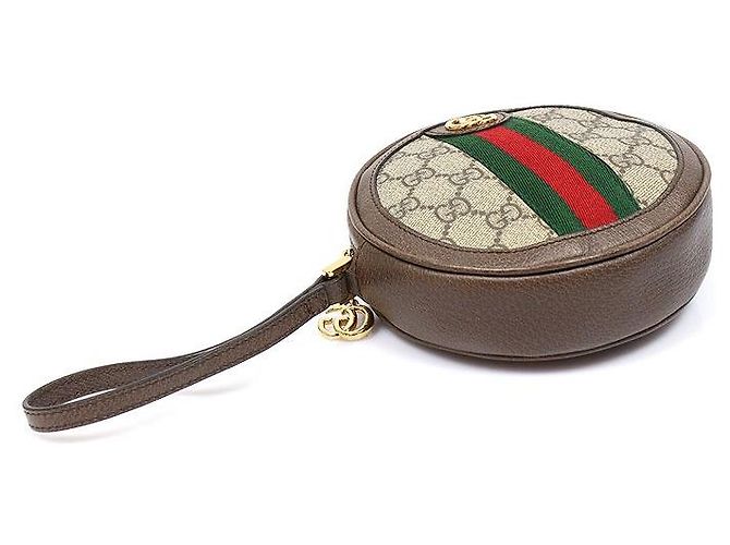 Gucci Clutch Mini Rotonda in Pelle Ophidia - vista 3