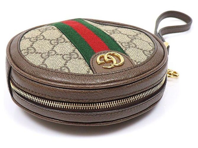 Gucci Clutch Mini Rotonda in Pelle Ophidia - vista 4