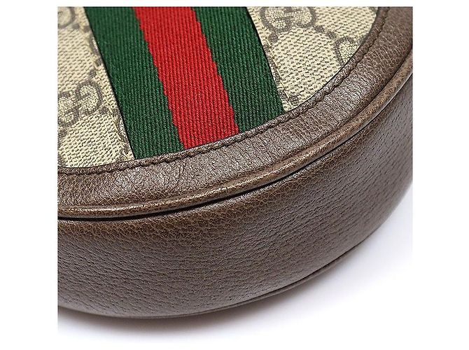Gucci Clutch Mini Rotonda in Pelle Ophidia - vista 5
