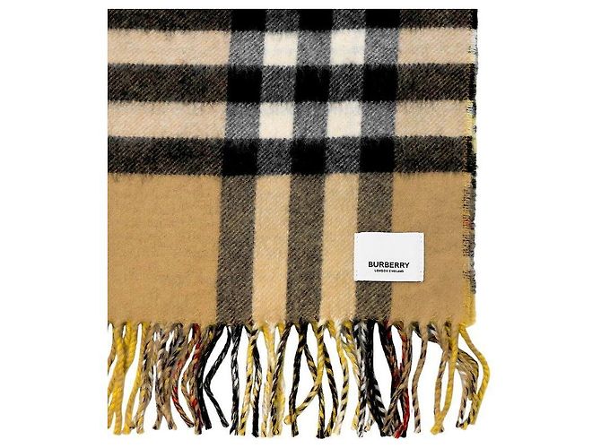 Sciarpa Burberry Check in lana e cashmere - vista 2