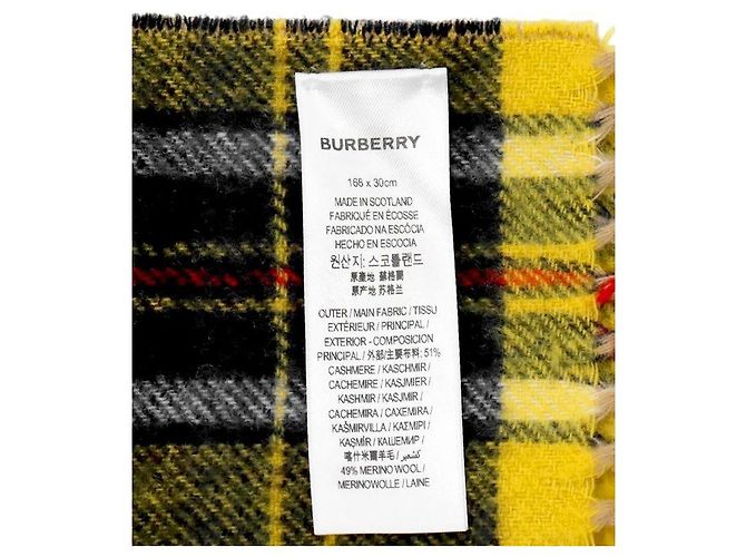 Sciarpa Burberry Check in lana e cashmere - vista 5