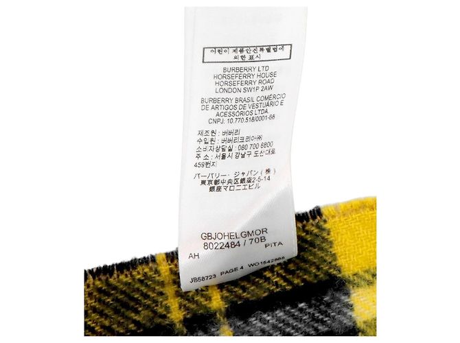 Sciarpa Burberry Check in lana e cashmere - vista 8