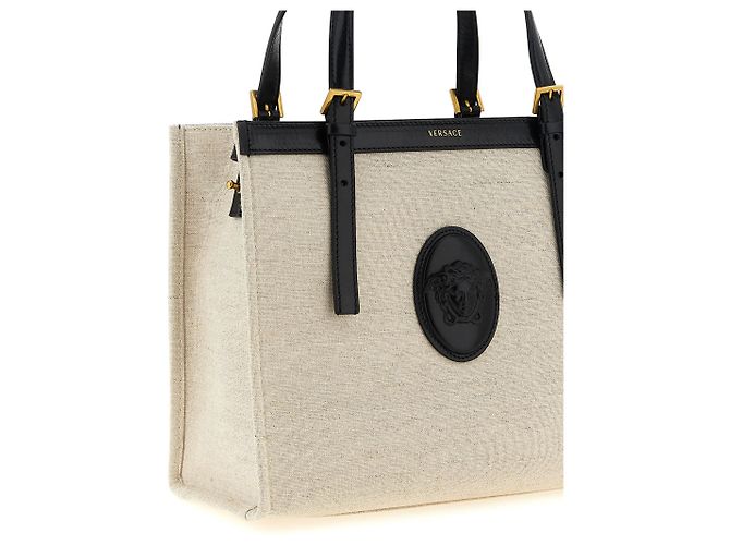 Versace Beige Leder-Tote-Bag - Ansicht 3