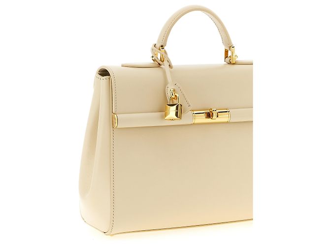 Dolce & Gabbana Borsa a mano in pelle di agnello bianca - vista 3