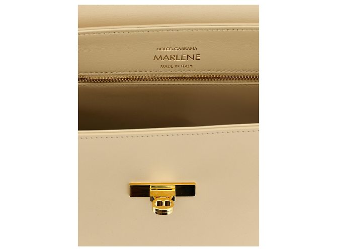 Dolce & Gabbana Borsa a mano in pelle di agnello bianca - vista 4