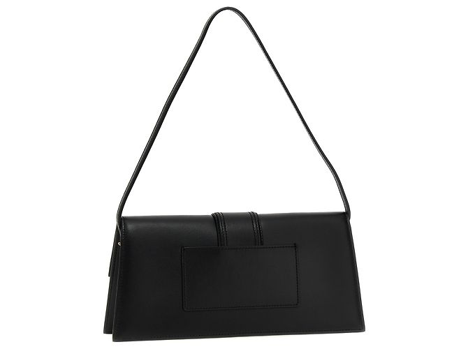 Jacquemus Borsa a tracolla in pelle di vacchetta nera - vista 2
