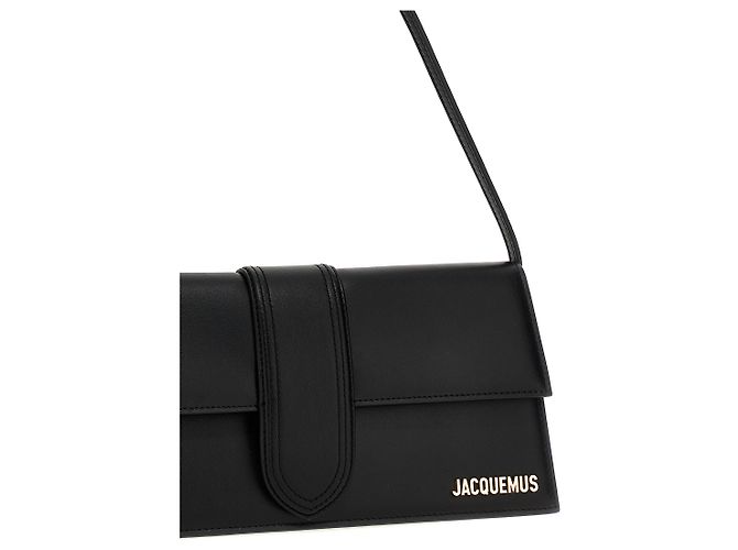 Jacquemus Borsa a tracolla in pelle di vacchetta nera - vista 3