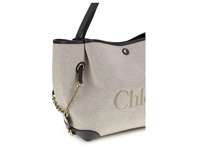 Chloé Bolsa de ombro em algodão cinza - vista 4