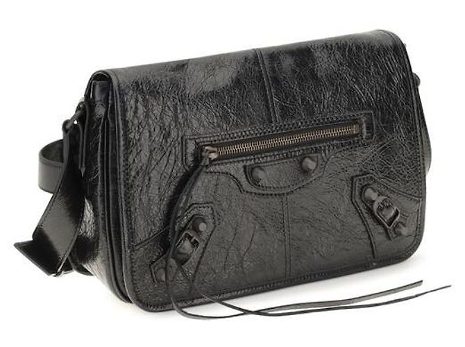 Balenciaga Borsa a tracolla Black Lamb Ovis Aries - vista 2