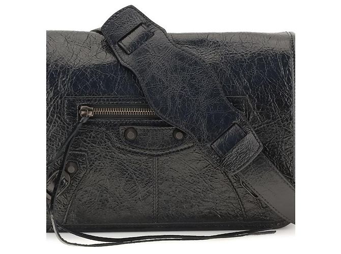 Balenciaga Borsa a tracolla Black Lamb Ovis Aries - vista 4