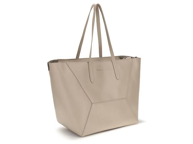 Brunello Cucinelli Borsa a tracolla Bos Taurus in pelle di vitello beige - vista 2