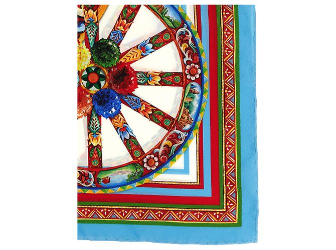 Dolce & Gabbana Sciarpa di seta multicolore - vista 2