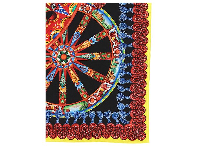 Dolce & Gabbana Sciarpa di seta multicolore - vista 2