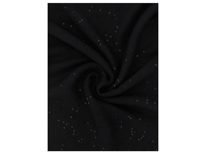 Sciarpa Brunello Cucinelli Diamante in cashmere e seta nera - vista 2