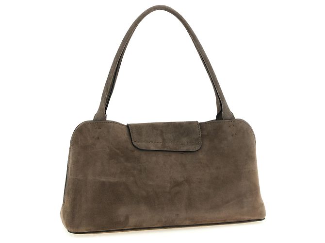 Versace Borsa a tracolla in vitello marrone - vista 2