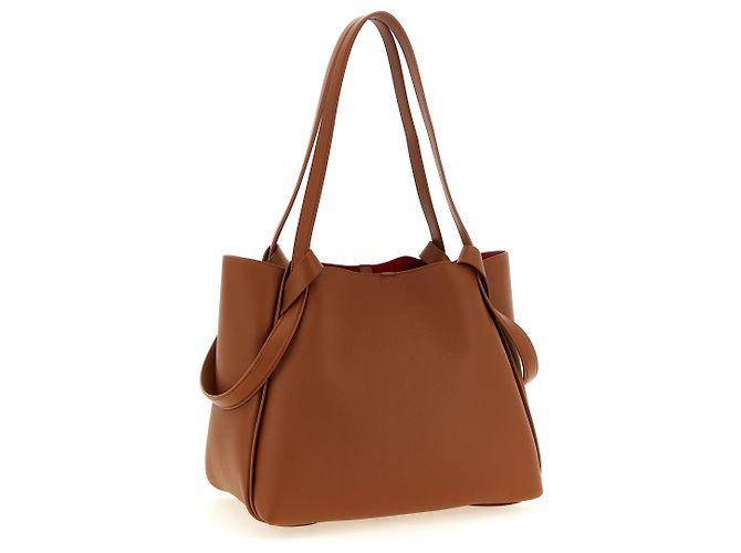 Christian Louboutin Borsa Tote in vitello marrone - vista 2