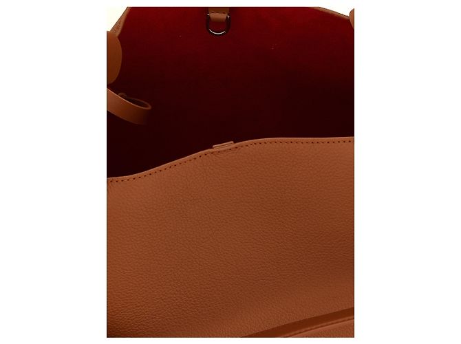 Christian Louboutin Borsa Tote in vitello marrone - vista 4