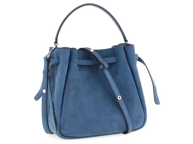 Tory Burch Borsa in pelle di agnello blu - vista 2